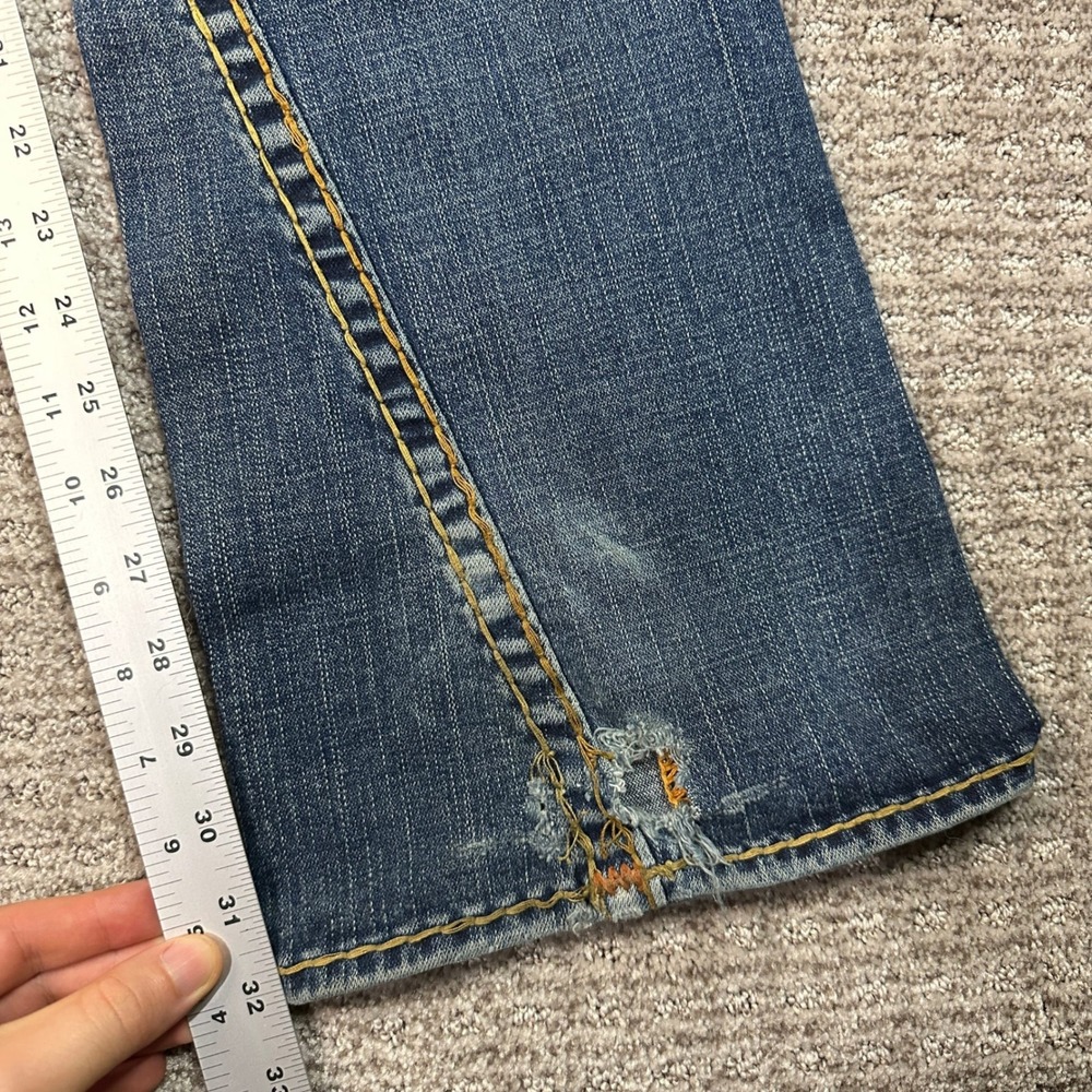Vintage True Religion Joey Super T Blue Flared Jeans Mens 29 Made in USA Y2K - Picture 9 of 9